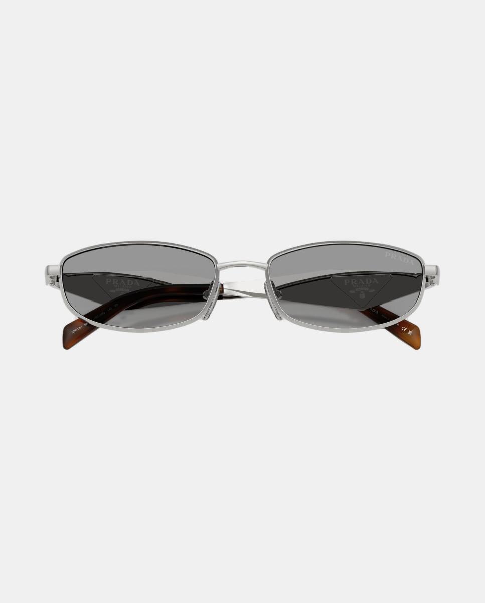 Gafas de sol PR D51S de mujer ovalada en metal - Prada - Plata Plata-5