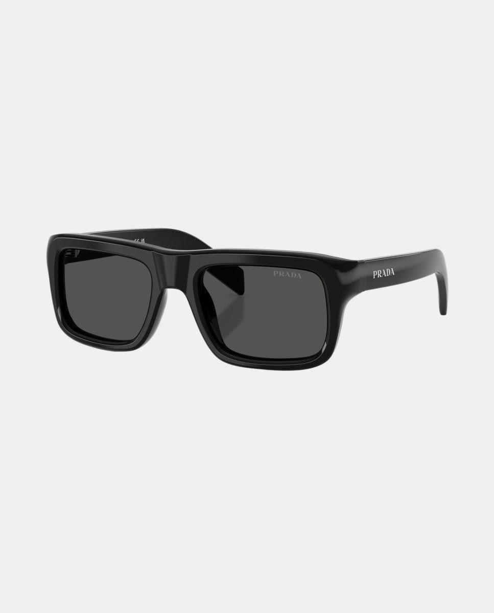 Gafas de sol PR D11S de hombre rectangular en acetato - Prada - Negro Negro-2