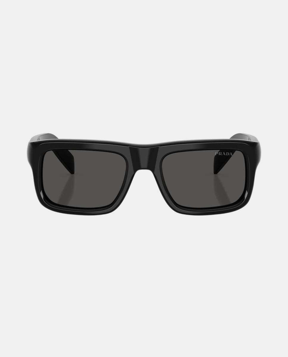 Gafas de sol PR D11S de hombre rectangular en acetato - Prada - Negro Negro-4