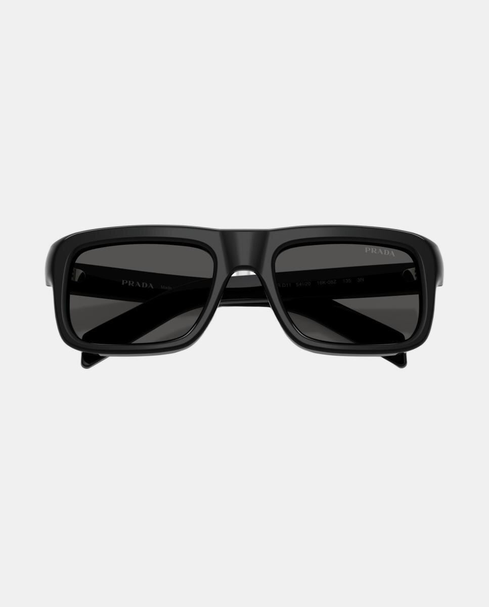 Gafas de sol PR D11S de hombre rectangular en acetato - Prada - Negro Negro-5