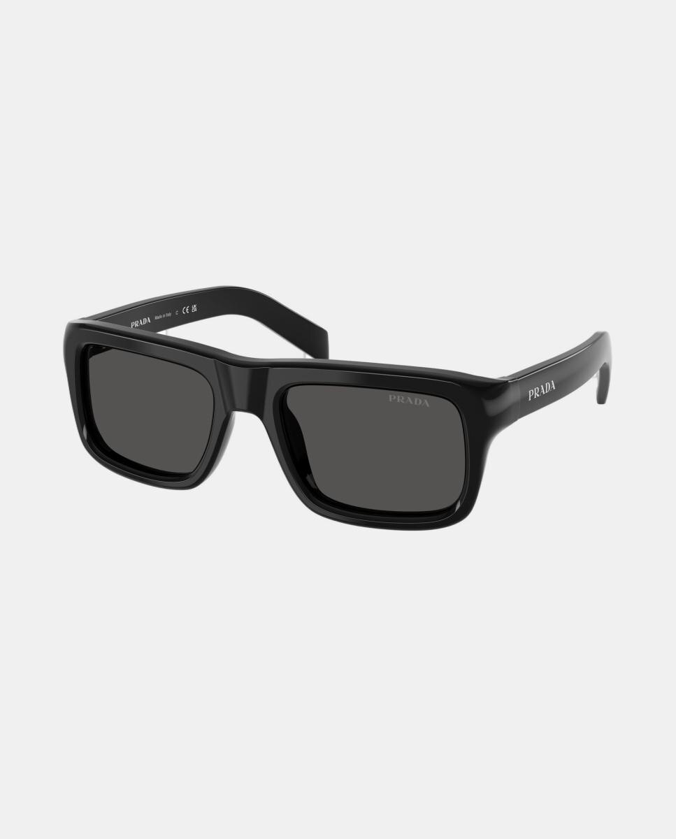 Gafas de sol PR D11S de hombre rectangular en acetato - Prada - Negro Negro-8
