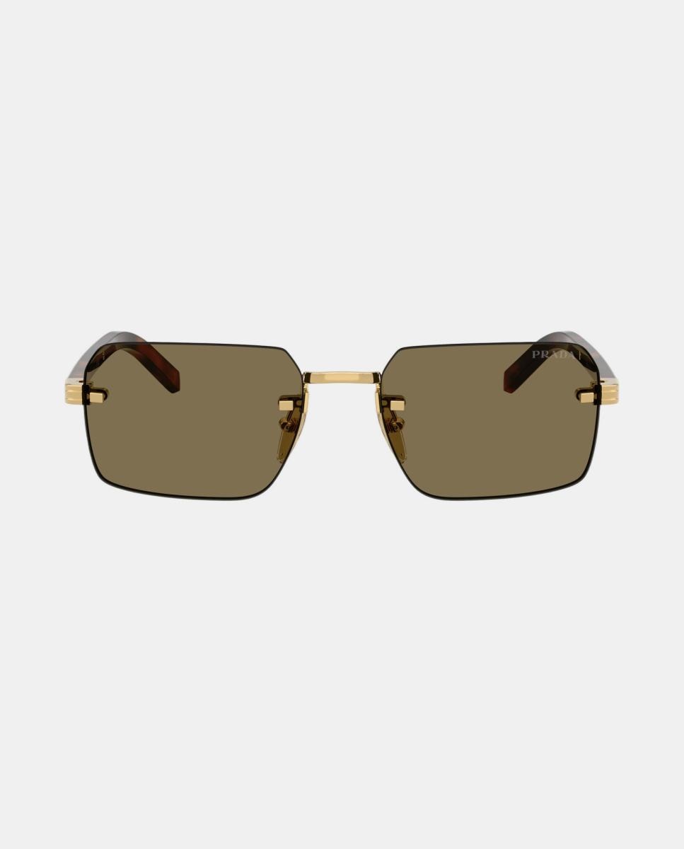Imagen 0 de Gafas de sol PR D55S de hombre rectangular en metal Oro