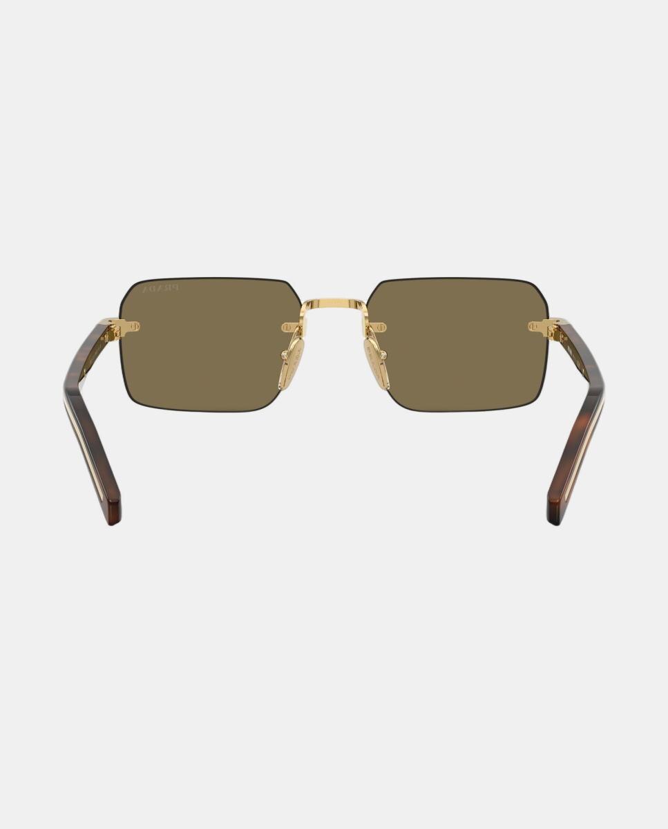 Gafas de sol PR D55S de hombre rectangular en metal - Prada - Oro Oro-6