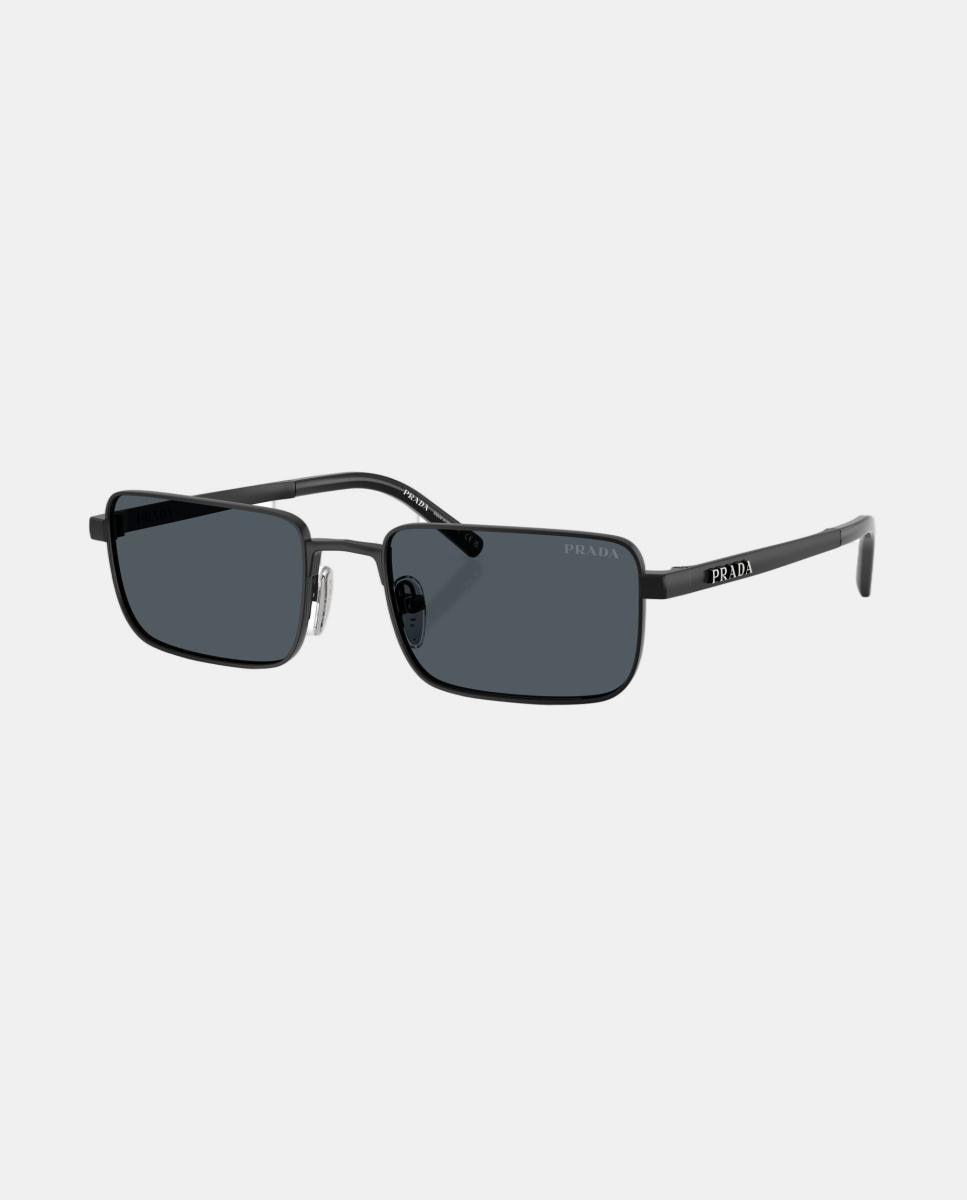 Gafas de sol PR D54S de hombre rectangular en metal - Prada - Negro Negro-2