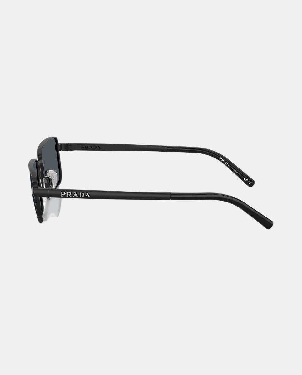 Gafas de sol PR D54S de hombre rectangular en metal - Prada - Negro Negro-3