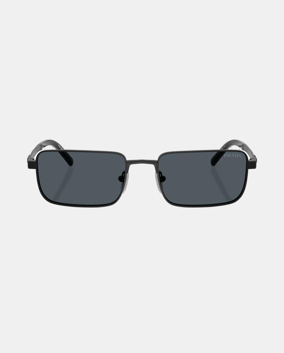 Gafas de sol PR D54S de hombre rectangular en metal - Prada - Negro Negro-4