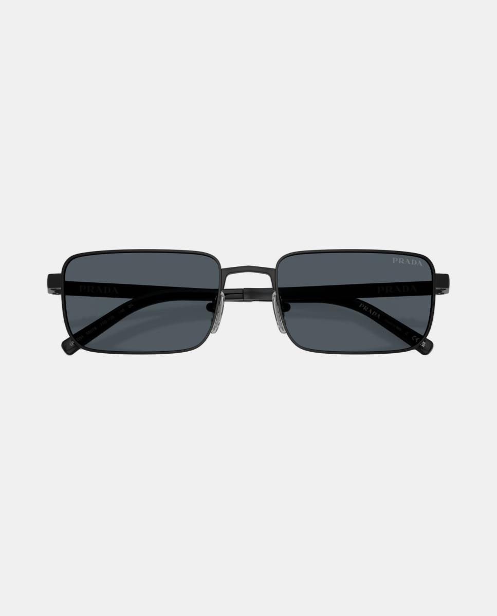 Gafas de sol PR D54S de hombre rectangular en metal - Prada - Negro Negro-5