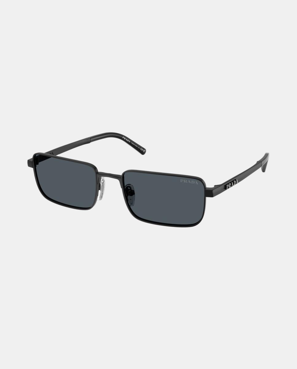 Gafas de sol PR D54S de hombre rectangular en metal - Prada - Negro Negro-8