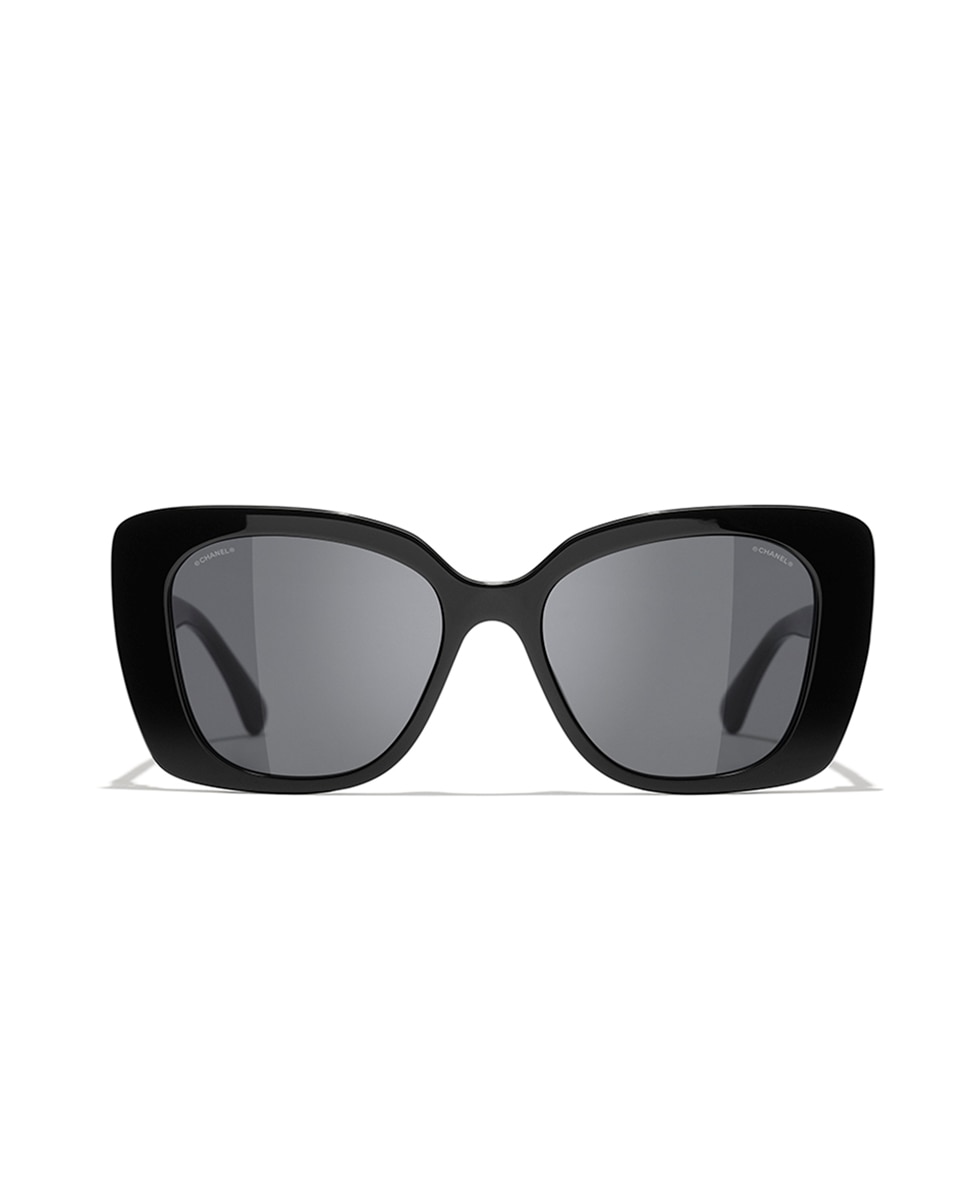 Gafas de sol CH5422B de mujer rectangular en acetato - CHANEL - Negro Negro-2