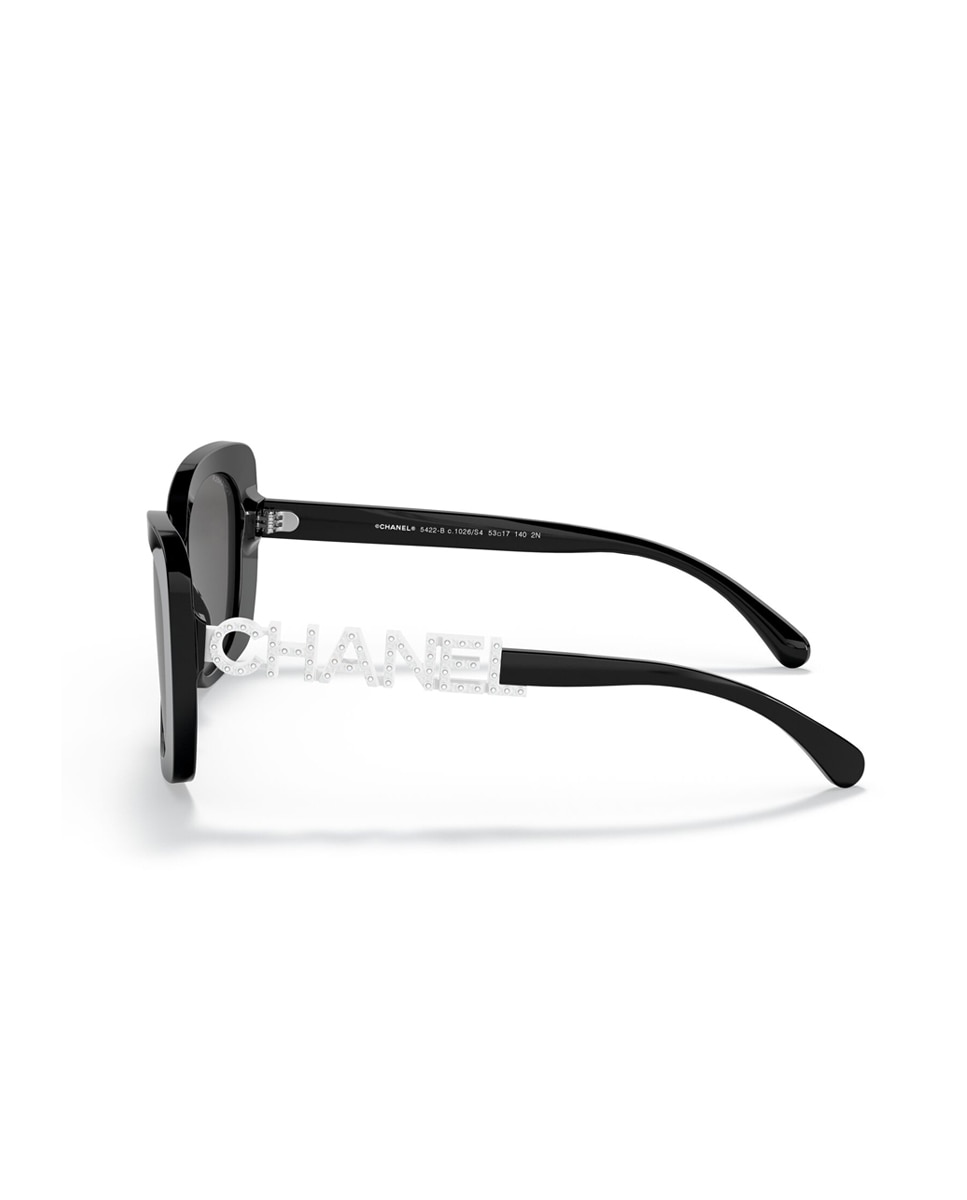 Gafas de sol CH5422B de mujer rectangular en acetato - CHANEL - Negro Negro-5