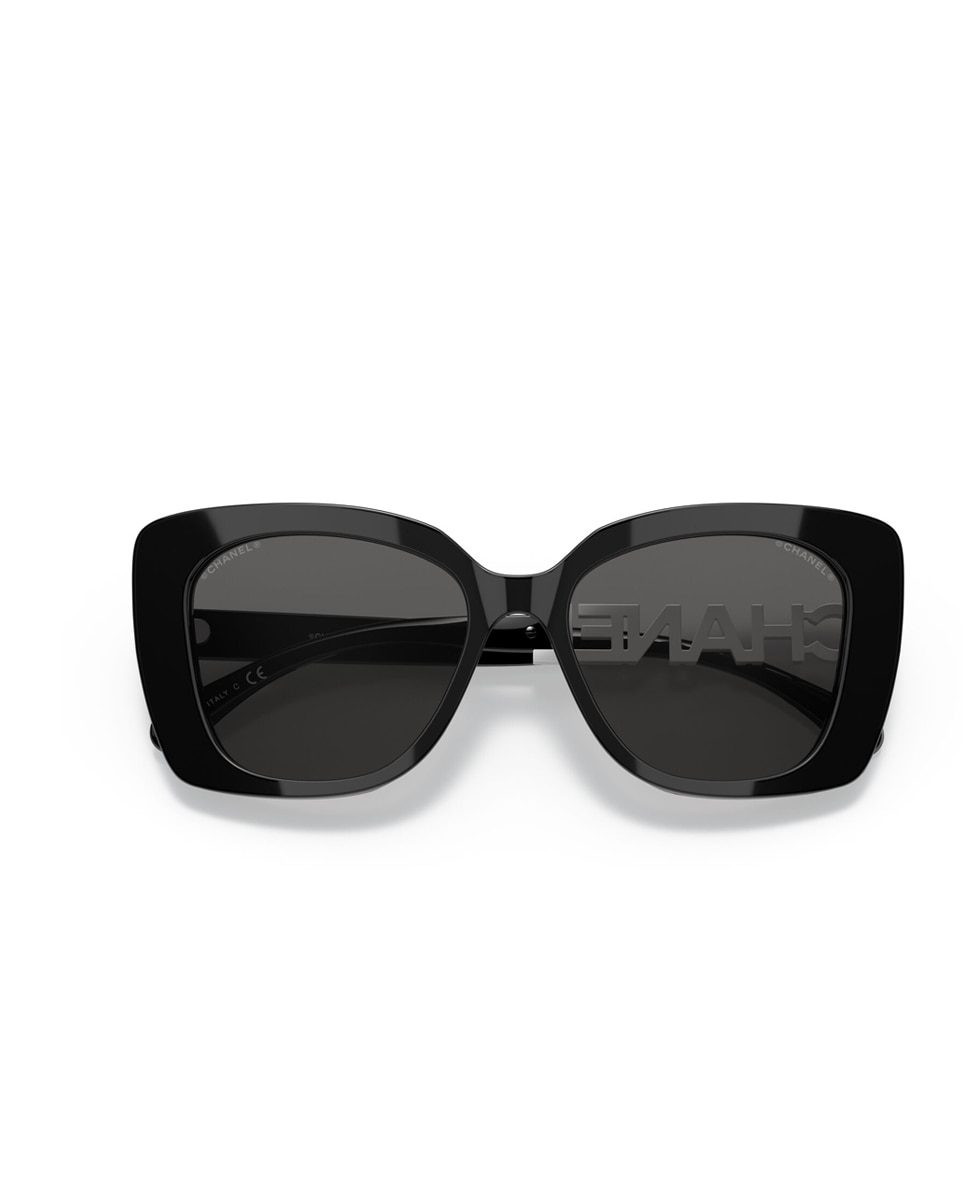 Gafas de sol CH5422B de mujer rectangular en acetato - CHANEL - Negro Negro-6