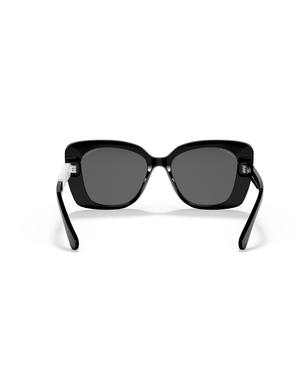 Gafas de sol CH5422B de mujer rectangular en acetato - CHANEL - Negro Negro-7
