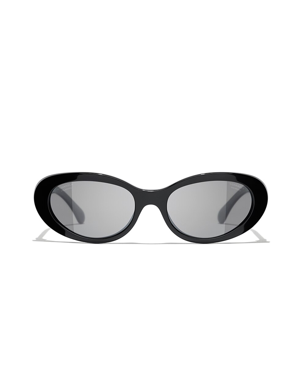 Gafas de sol CH5515 de mujer ojo de gato en acetato con lente polarizada - CHANEL - Negro Negro-2