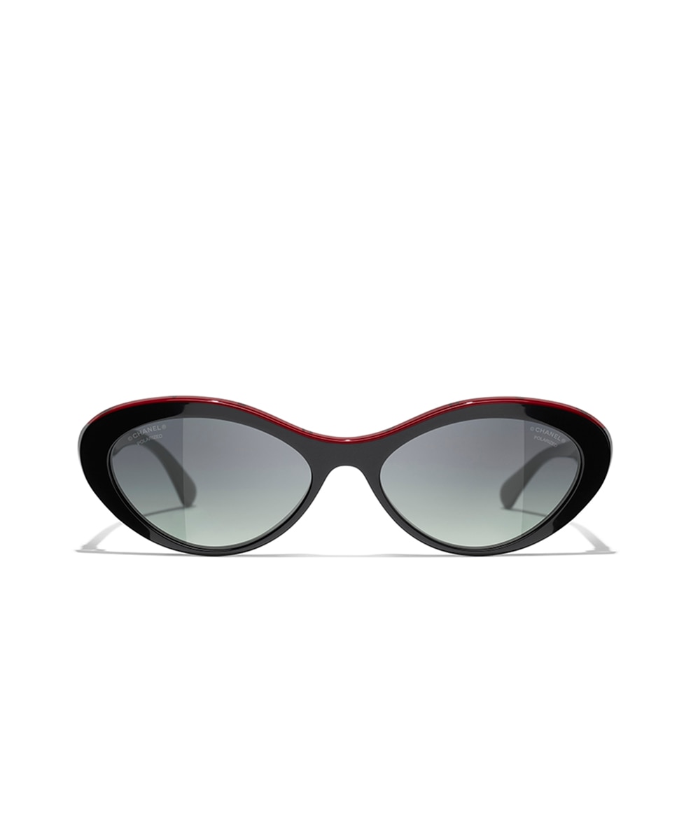 Gafas de sol CH5416 de mujer ovalada en acetato con lente degradada - CHANEL - Negro Negro-2