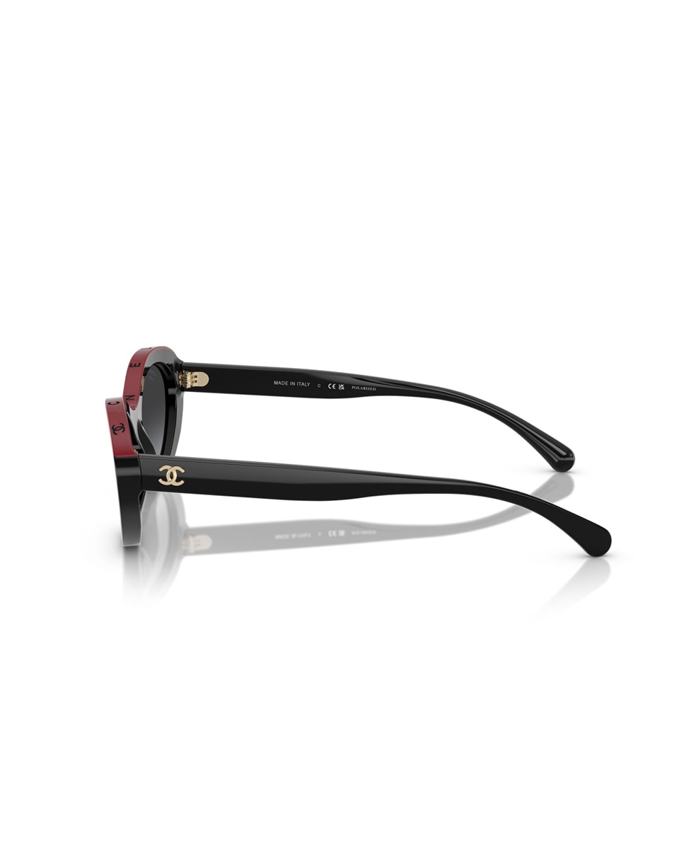 Gafas de sol CH5416 de mujer ovalada en acetato con lente degradada - CHANEL - Negro Negro-5