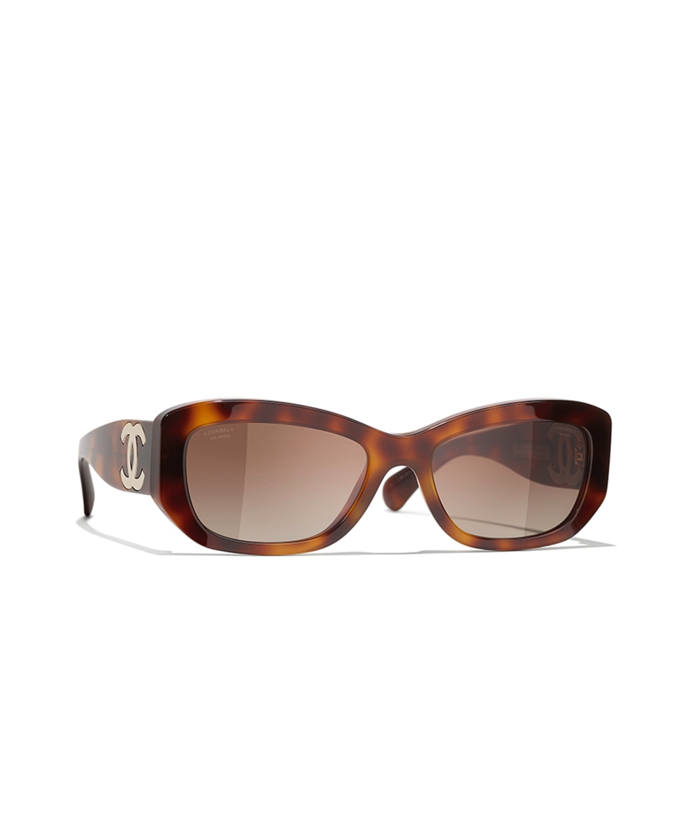 Imagen 0 de Gafas de sol CH5493 de mujer rectangular en acetato con lente polarizada Marrón