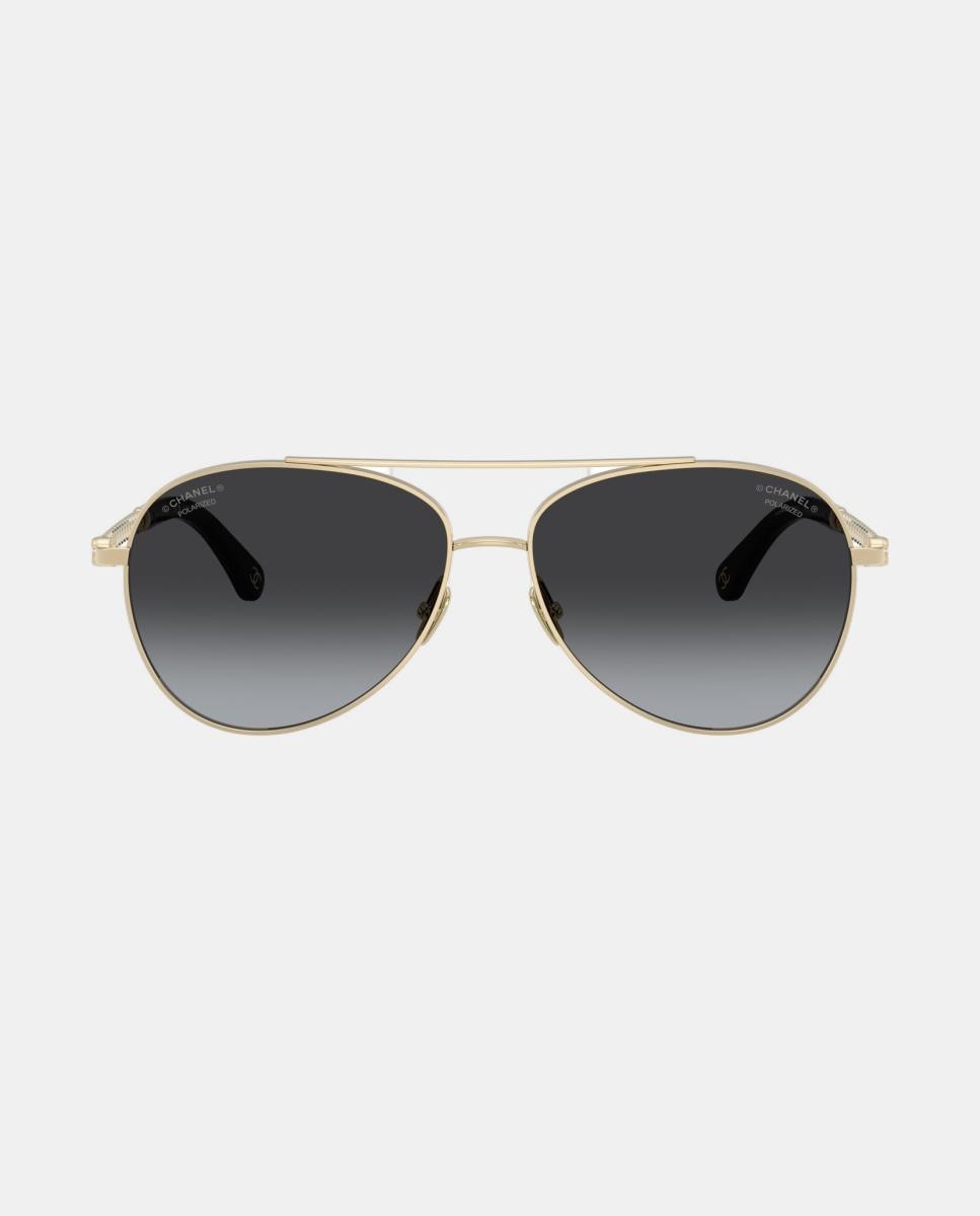 Imagen 1 de Gafas de sol CH4298H de mujer piloto en metal con lente polarizada Oro