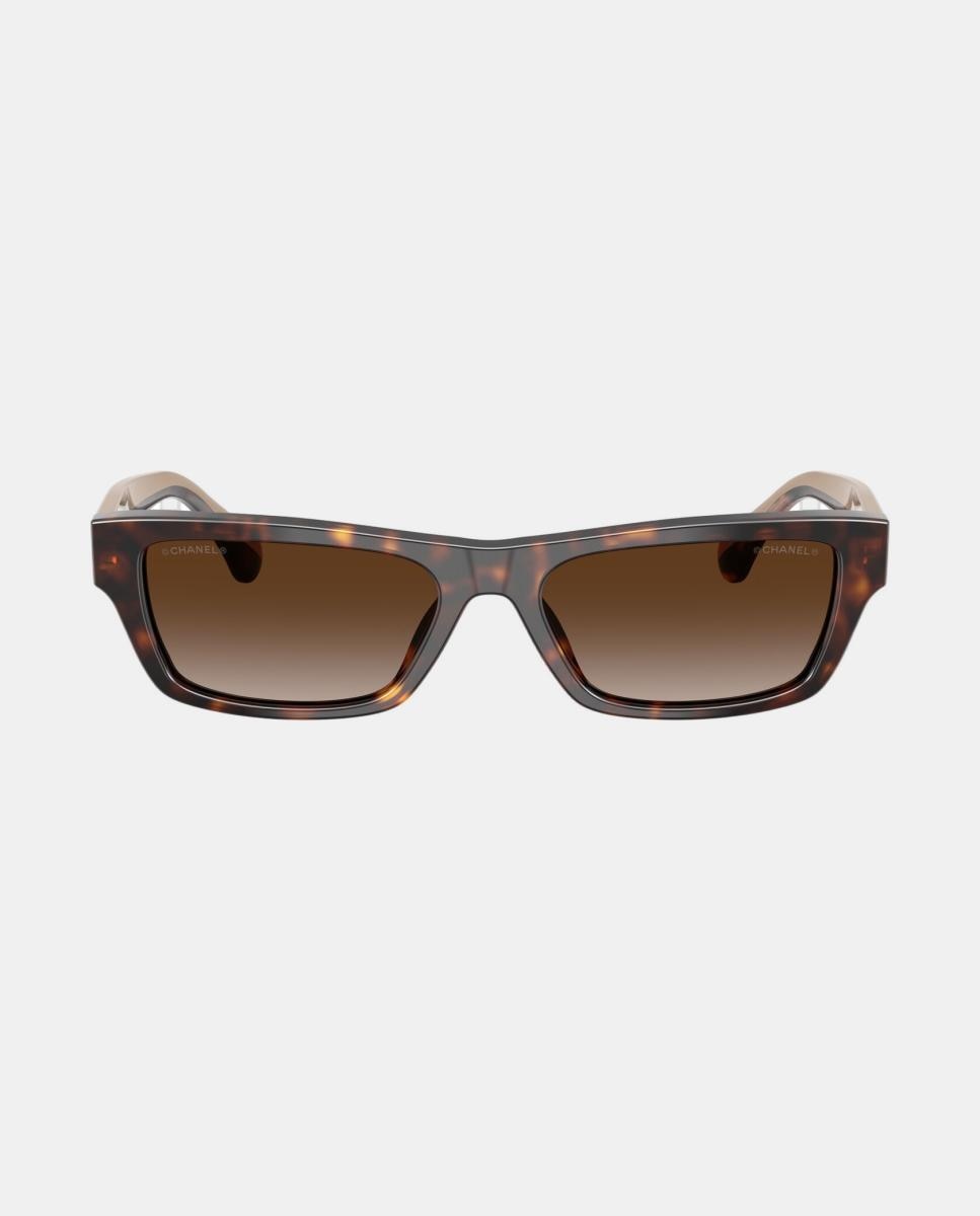 Imagen 0 de Gafas de sol CH5564B de mujer rectangular en acetato con lente degradada Marrón