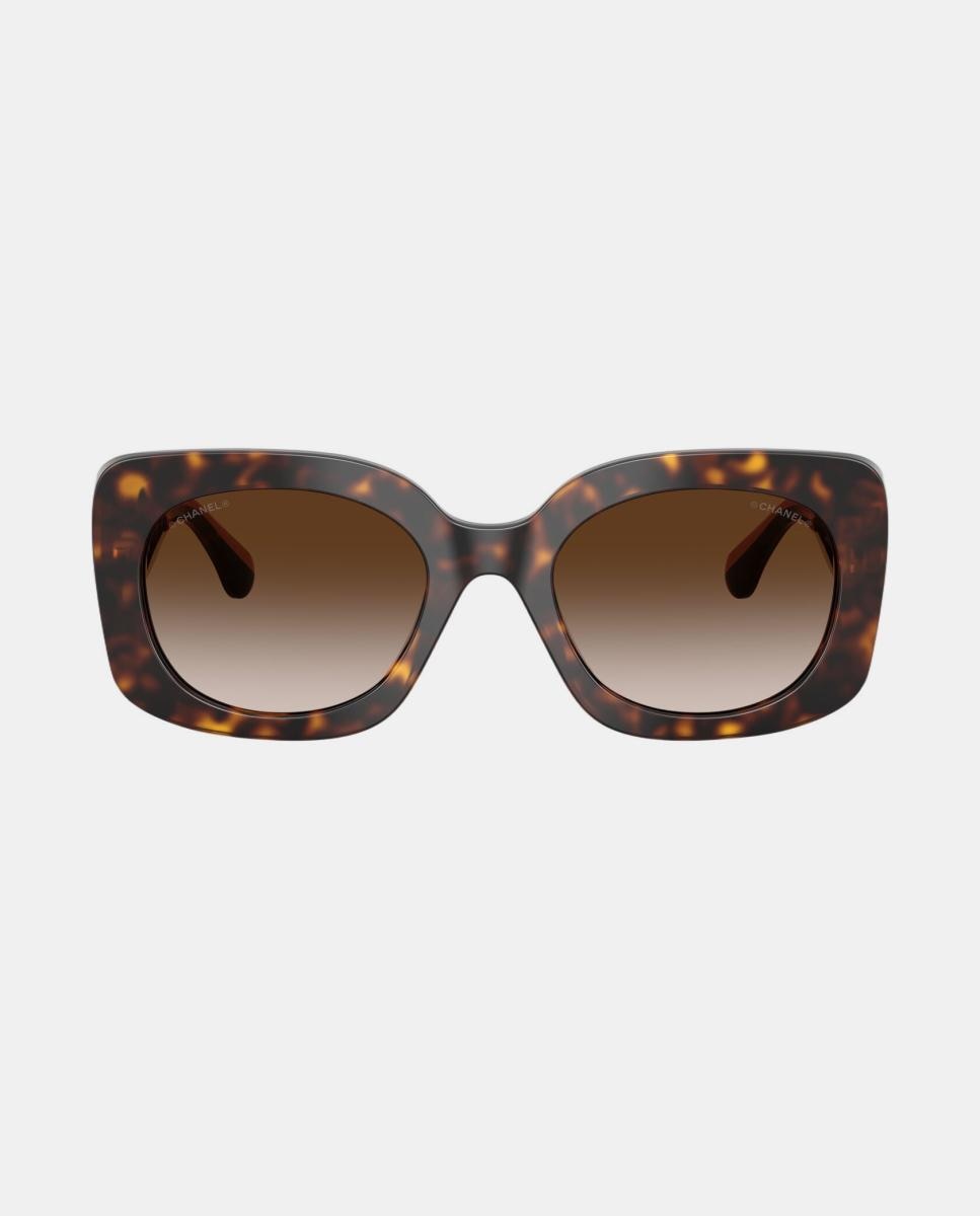 Imagen 0 de Gafas de sol CH5563B de mujer rectangular en acetato con lente degradada Marrón