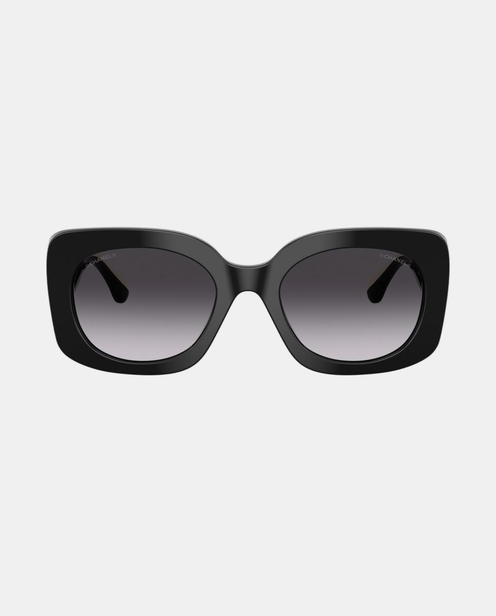 Imagen 0 de Gafas de sol CH5563B de mujer rectangular en acetato con lente degradada Negro