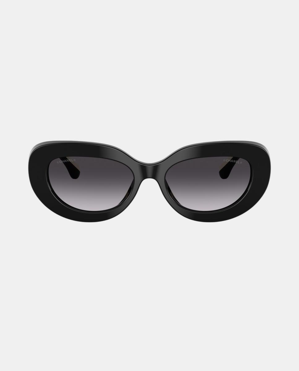 Imagen 1 de Gafas de sol CH5562B de mujer ovalada en acetato con lente degradada Negro