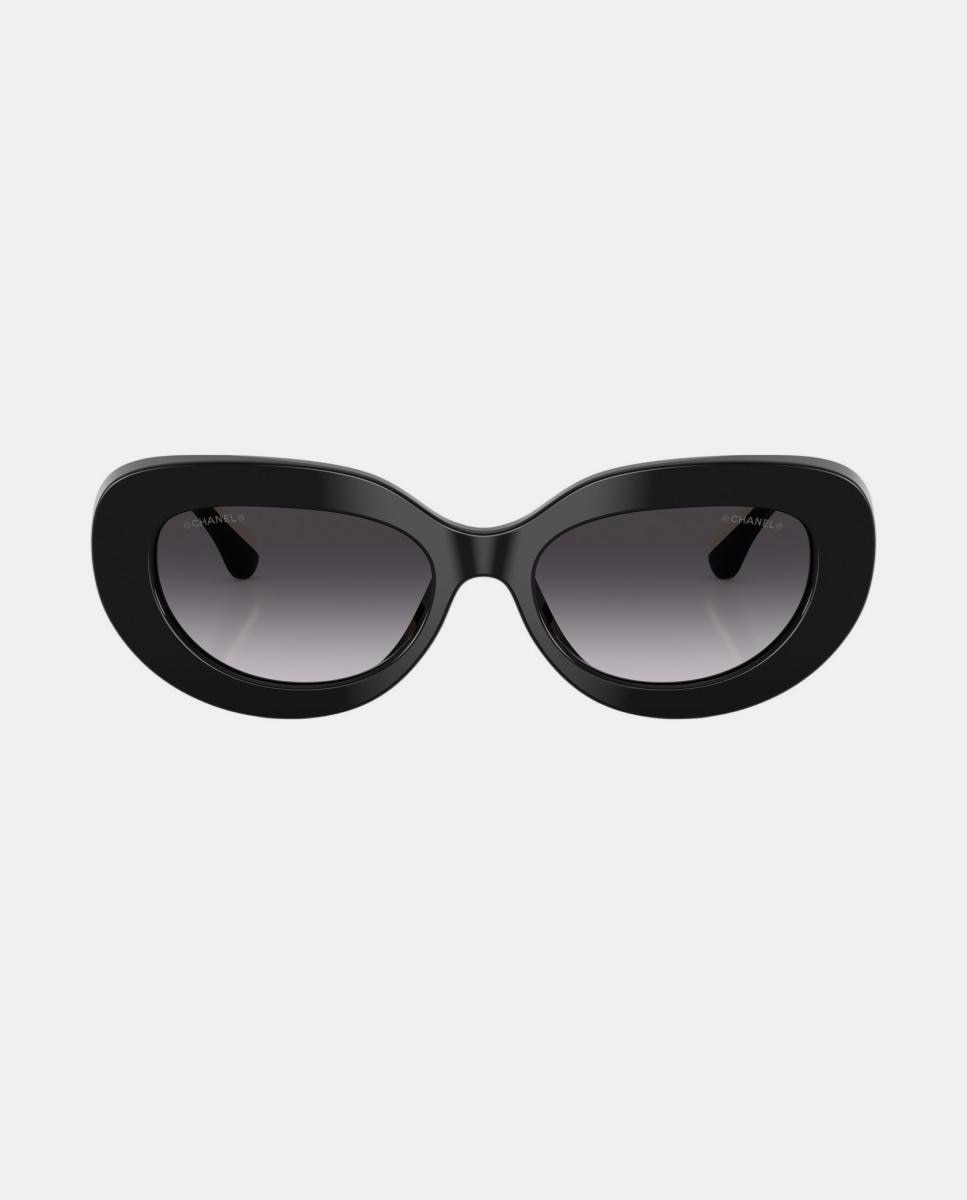 Imagen 4 de Gafas de sol CH5562B de mujer ovalada en acetato con lente degradada - CHANEL - Negro Negro