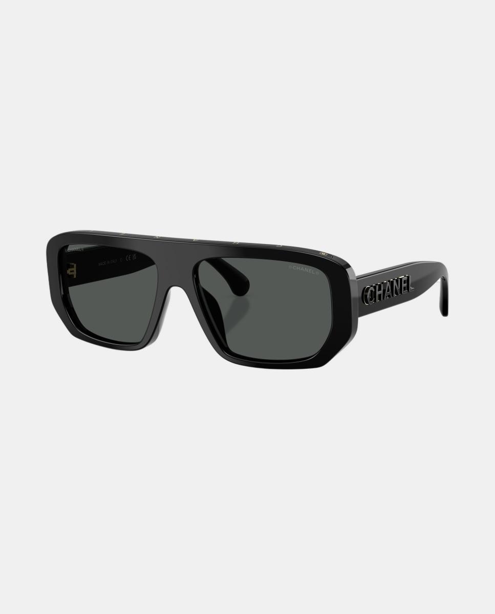 Gafas de sol CH5556U de mujer rectangular en acetato Negro CHANEL