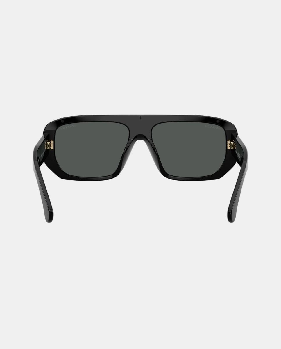 Gafas de sol CH5556U de mujer rectangular en acetato - CHANEL - Negro Negro-6