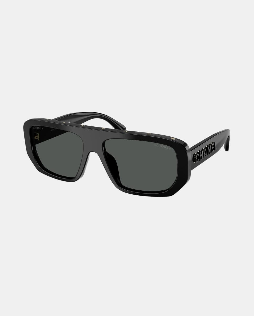 Gafas de sol CH5556U de mujer rectangular en acetato - CHANEL - Negro Negro-8