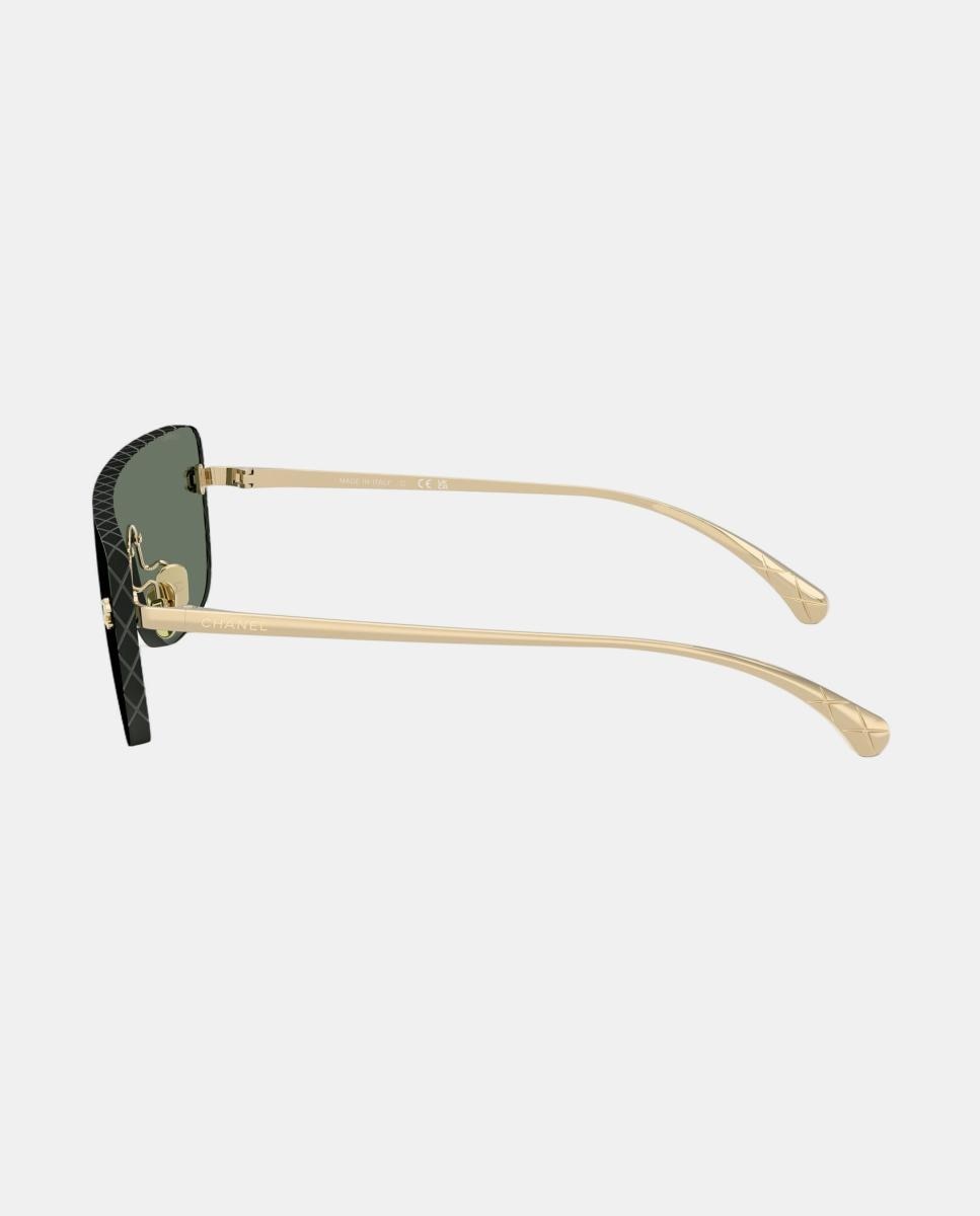 Gafas de sol CH4293 de mujer rectangular en metal - CHANEL - Verde Verde-3