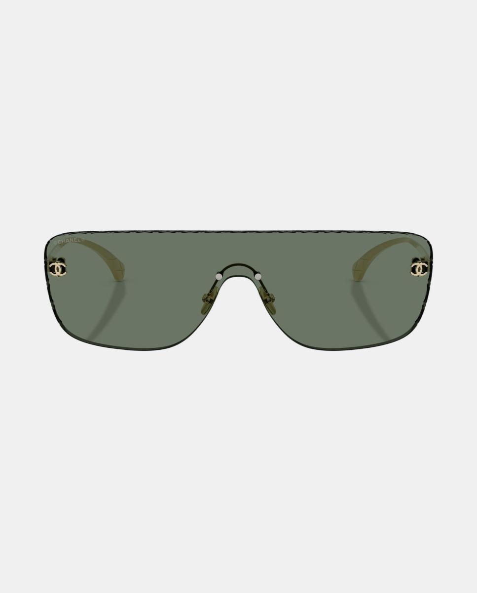 Gafas de sol CH4293 de mujer rectangular en metal - CHANEL - Verde Verde-4