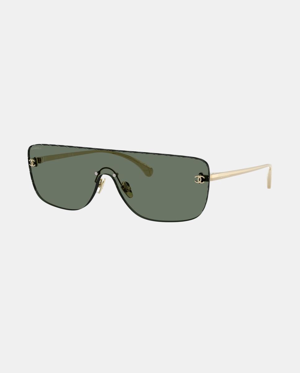 Gafas de sol CH4293 de mujer rectangular en metal - CHANEL - Verde Verde-7