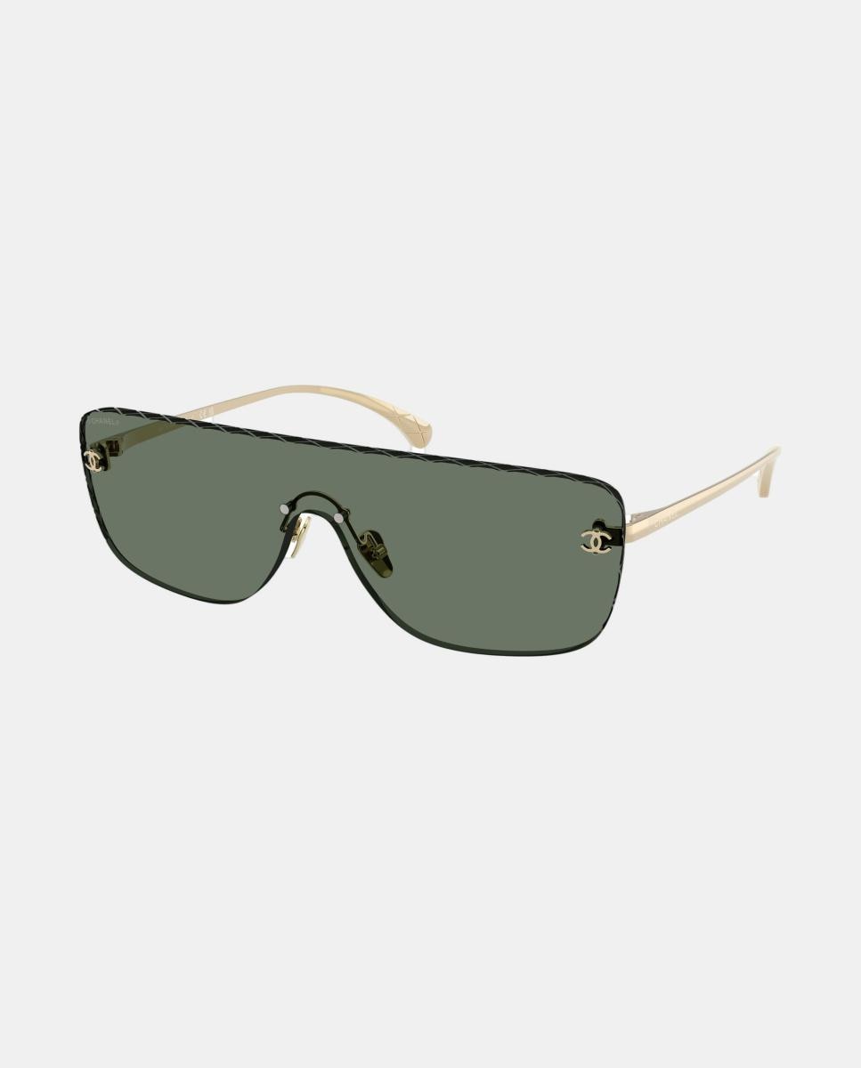 Gafas de sol CH4293 de mujer rectangular en metal - CHANEL - Verde Verde-8