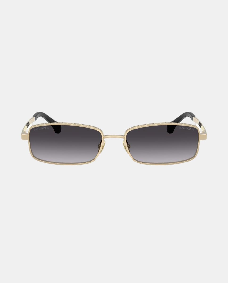 Gafas de sol CH4295 de mujer rectangular en metal con lente degradada