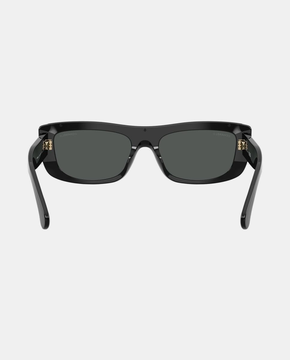 Gafas de sol CH5559 de mujer rectangular en acetato - CHANEL - Negro Negro-6