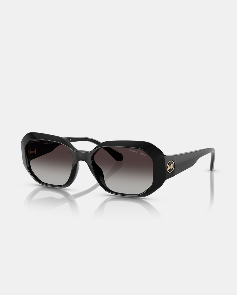 Imagen 2 de Gafas de sol MK2240U SIESTA KEY de mujer geométrica en inyectado con lente degradada - Michael Kors - Negro Negro