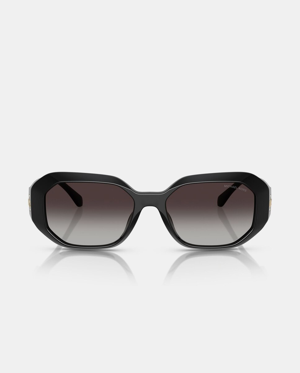 Imagen 4 de Gafas de sol MK2240U SIESTA KEY de mujer geométrica en inyectado con lente degradada - Michael Kors - Negro Negro