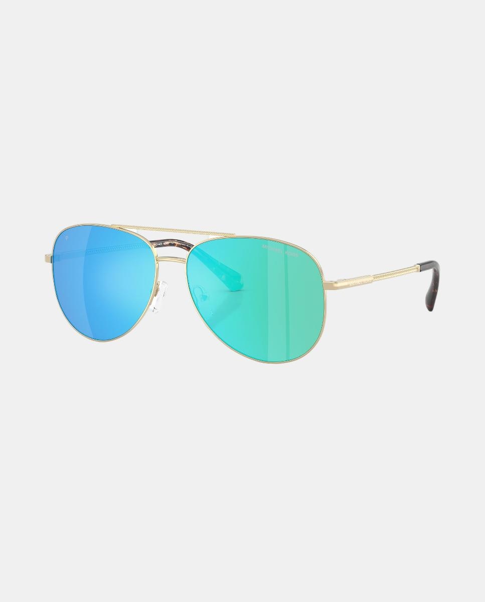 Imagen 2 de Gafas de sol MK1172 PERLEDO de mujer piloto en metal con lente polarizada - Michael Kors - Oro Oro