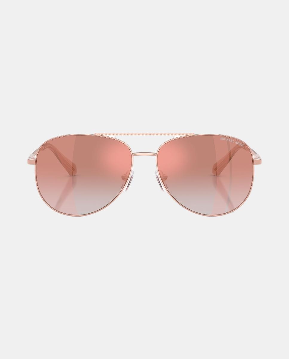 Imagen 4 de Gafas de sol MK1172 PERLEDO de mujer piloto en metal con lente espejada - Michael Kors - Oro Oro
