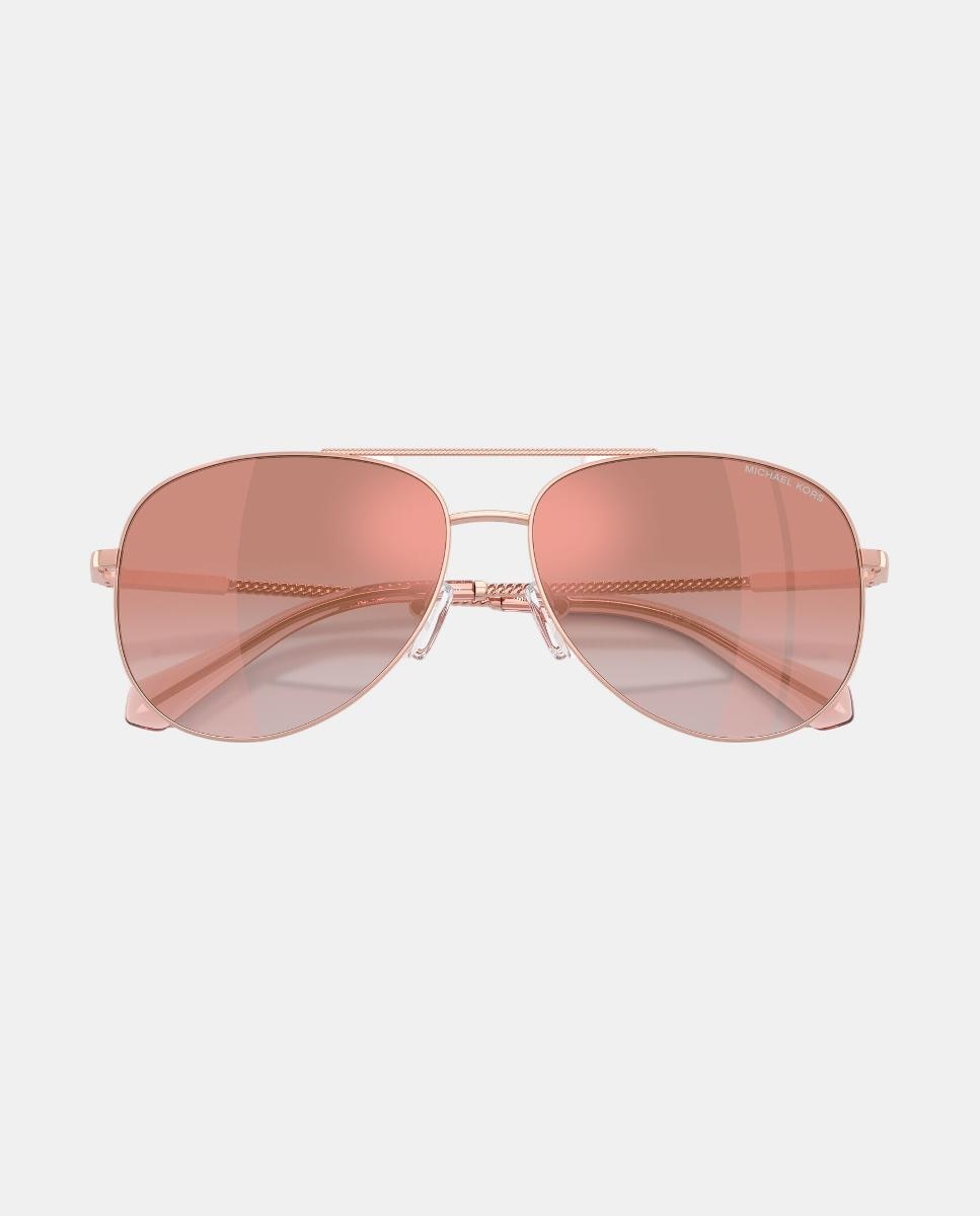 Imagen 5 de Gafas de sol MK1172 PERLEDO de mujer piloto en metal con lente espejada - Michael Kors - Oro Oro