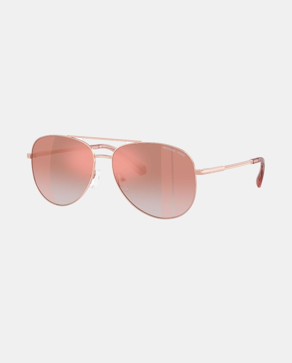 Imagen 7 de Gafas de sol MK1172 PERLEDO de mujer piloto en metal con lente espejada - Michael Kors - Oro Oro