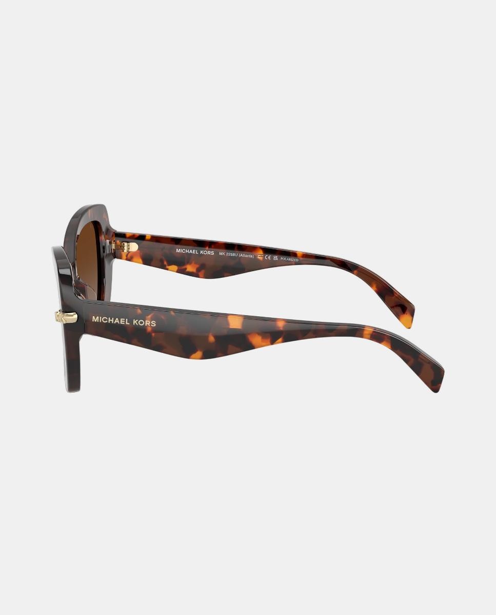 Imagen 3 de Gafas de sol MK2258U ATLANTA de mujer mariposa en acetato con lente polarizada - Michael Kors - Marrón Marrón