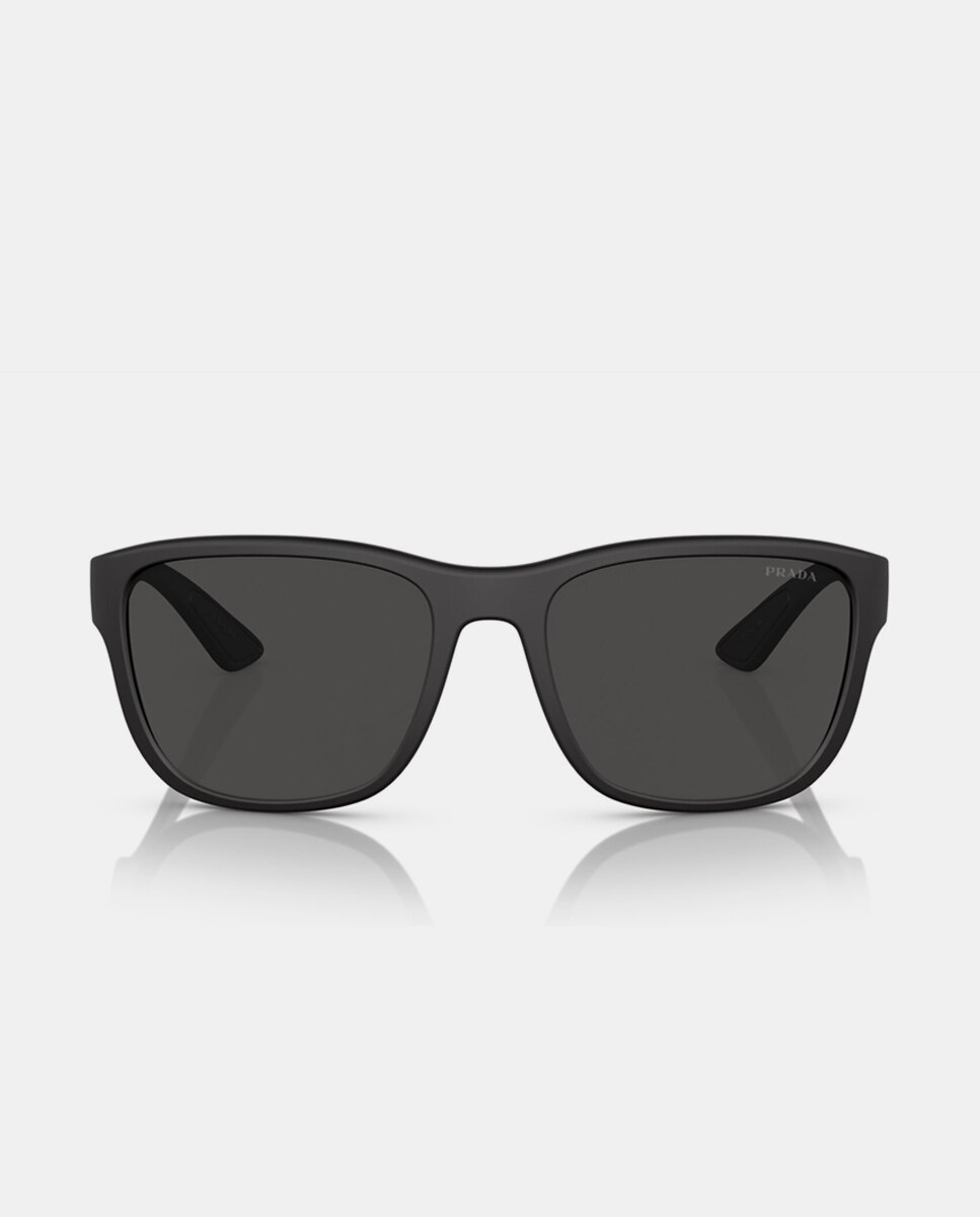 Gafas de sol PS1US ACTIVE de hombre rectangular en inyectado - Prada Linea Rossa - Negro Negro-4