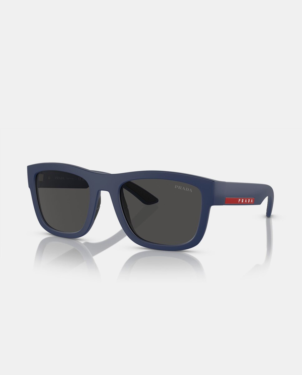 Gafas de sol PS1ZS de hombre rectangular en inyectado - Prada Linea Rossa - Azul Azul-2