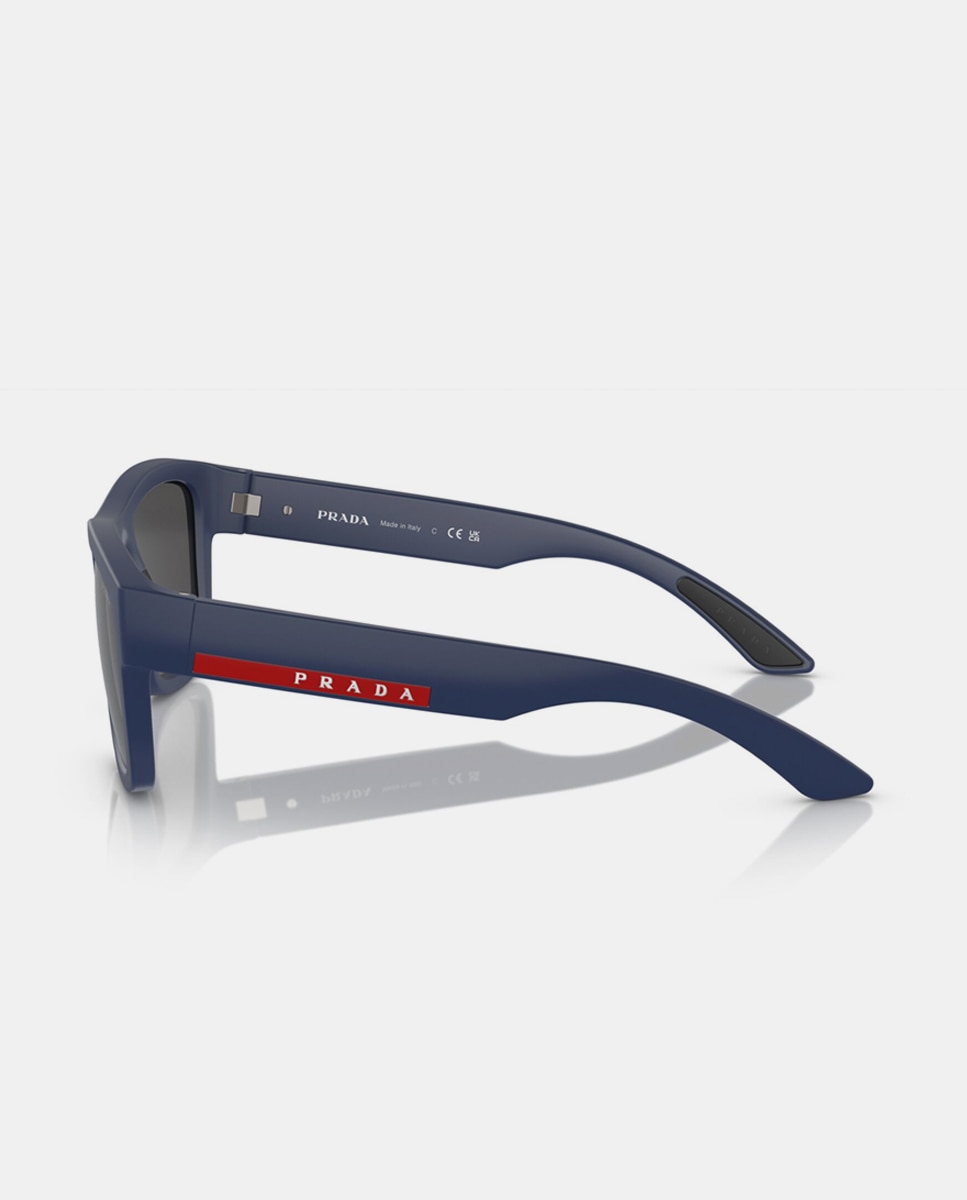 Gafas de sol PS1ZS de hombre rectangular en inyectado - Prada Linea Rossa - Azul Azul-3