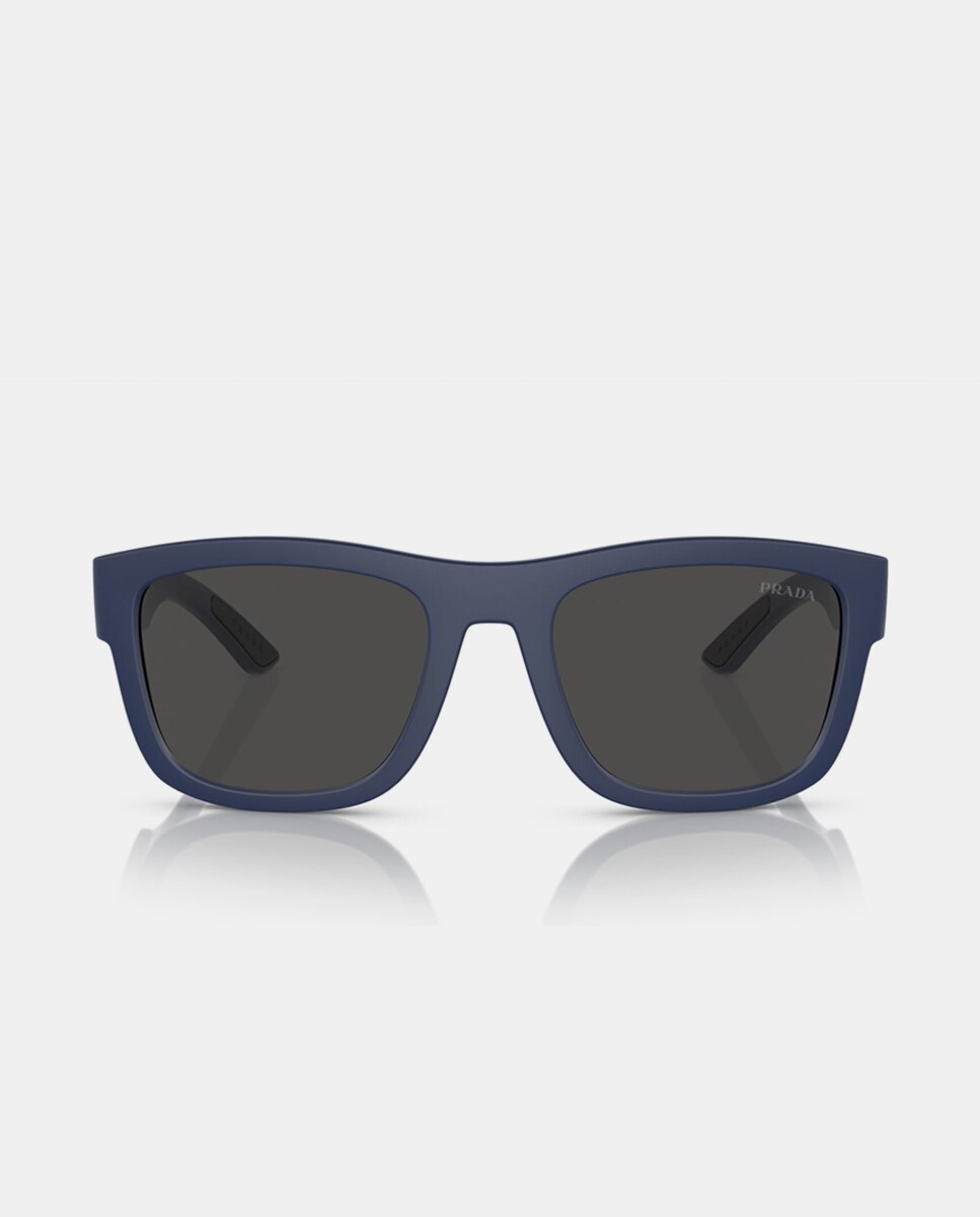Gafas de sol PS1ZS de hombre rectangular en inyectado - Prada Linea Rossa - Azul Azul-4