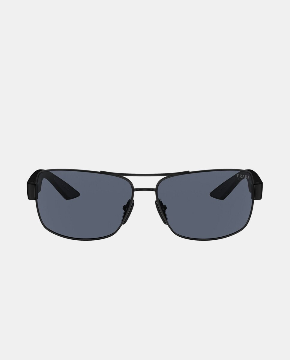 Imagen 0 de Gafas de sol PS 50ZS de hombre rectangular en metal Negro