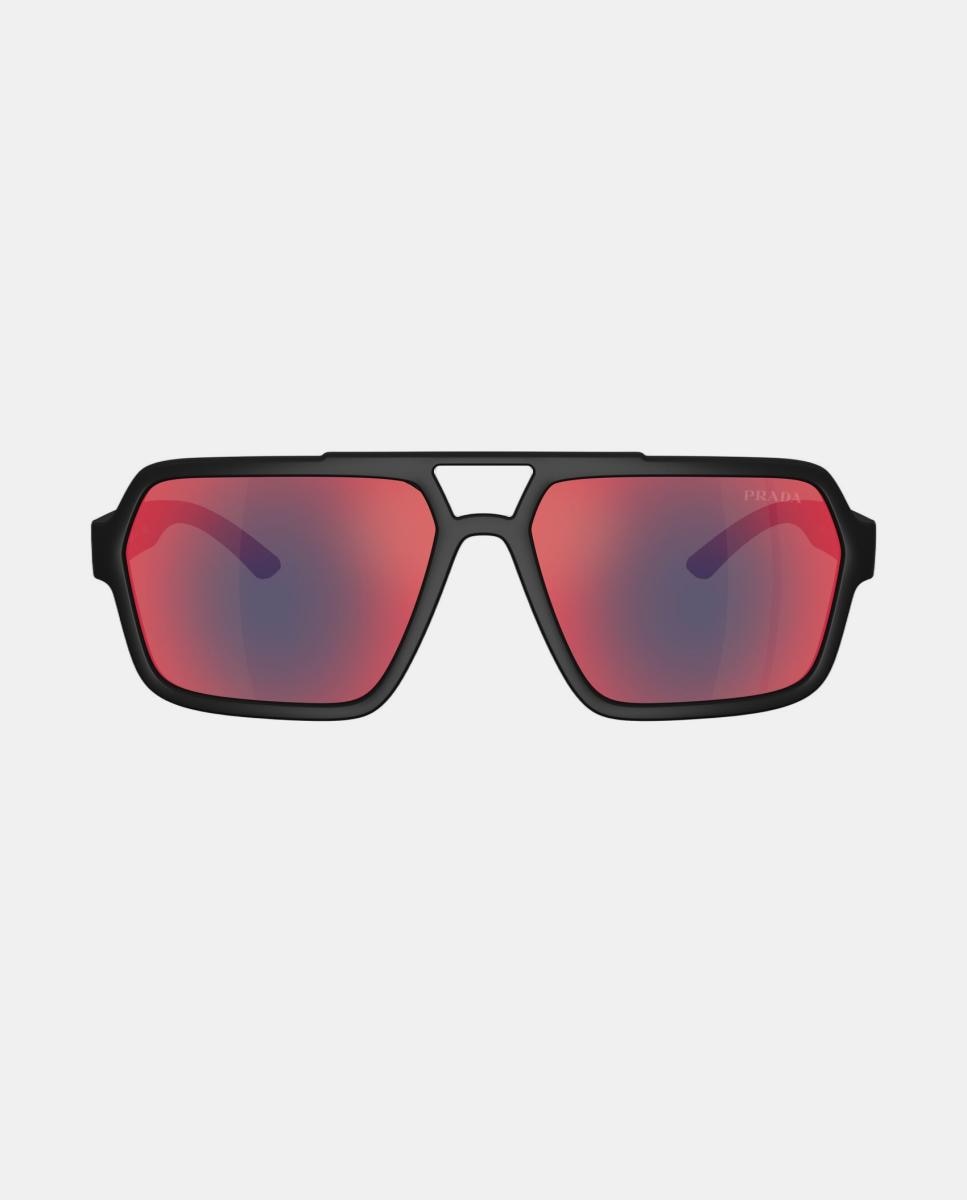 Imagen 0 de Gafas de sol PS A06S de hombre piloto en inyectado con lente espejada Negro