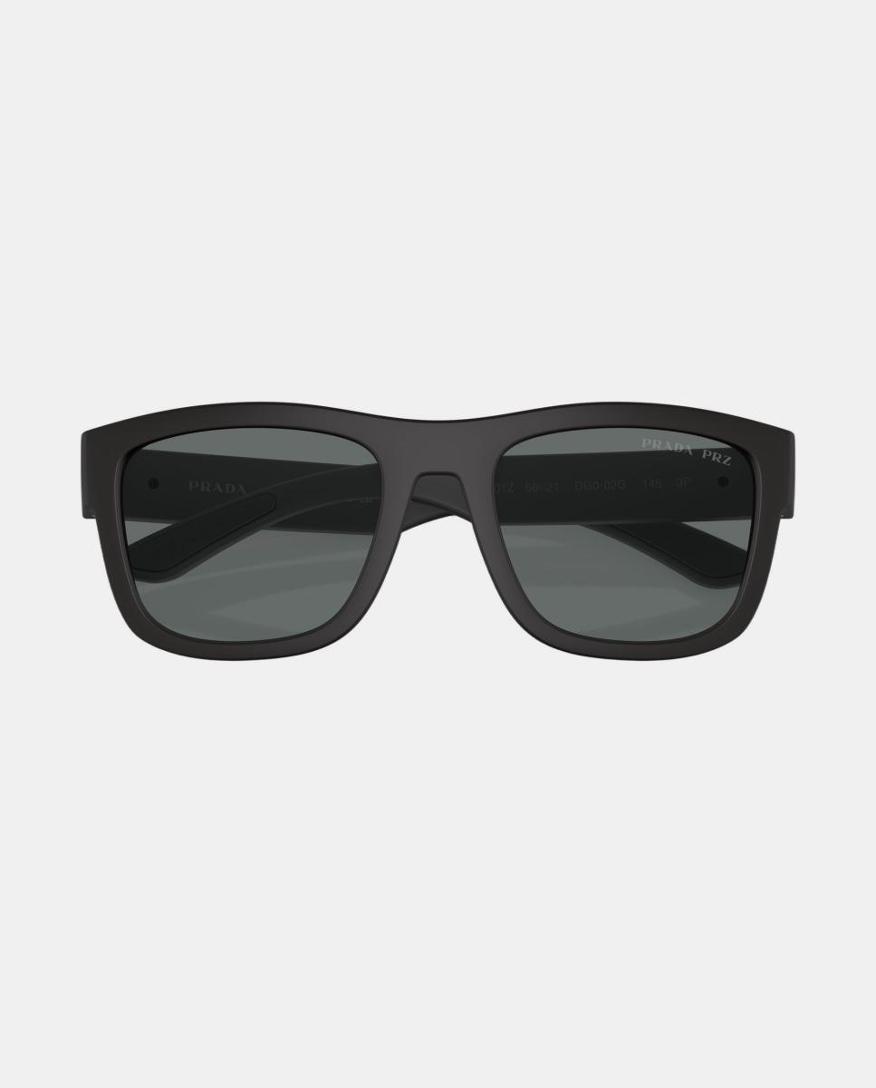 Gafas de sol PS1ZS de hombre rectangular en inyectado con lente polarizada - Prada Linea Rossa - Negro Negro-5