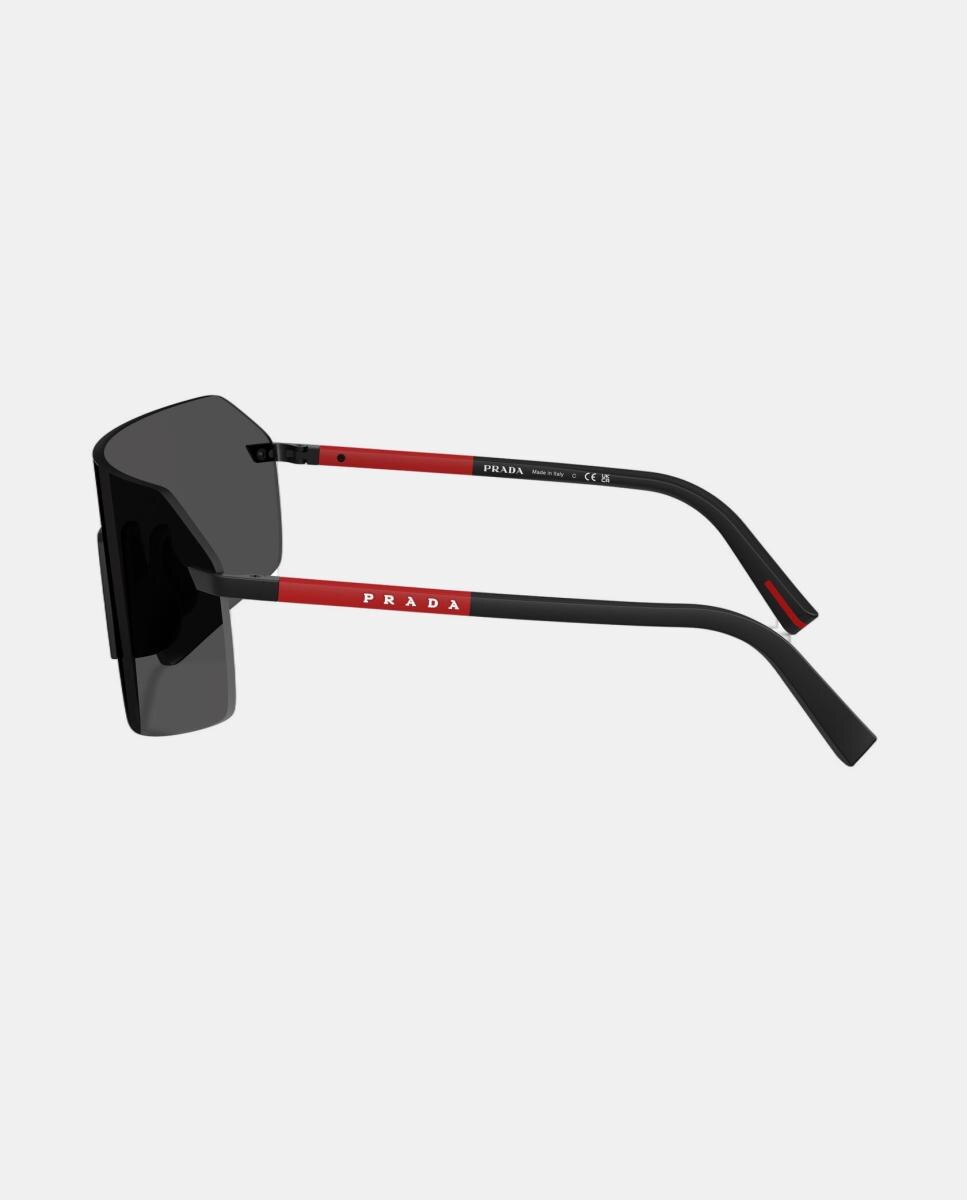 Gafas de sol PS B50S de hombre geométrica en metal - Prada Linea Rossa - Negro Negro-3